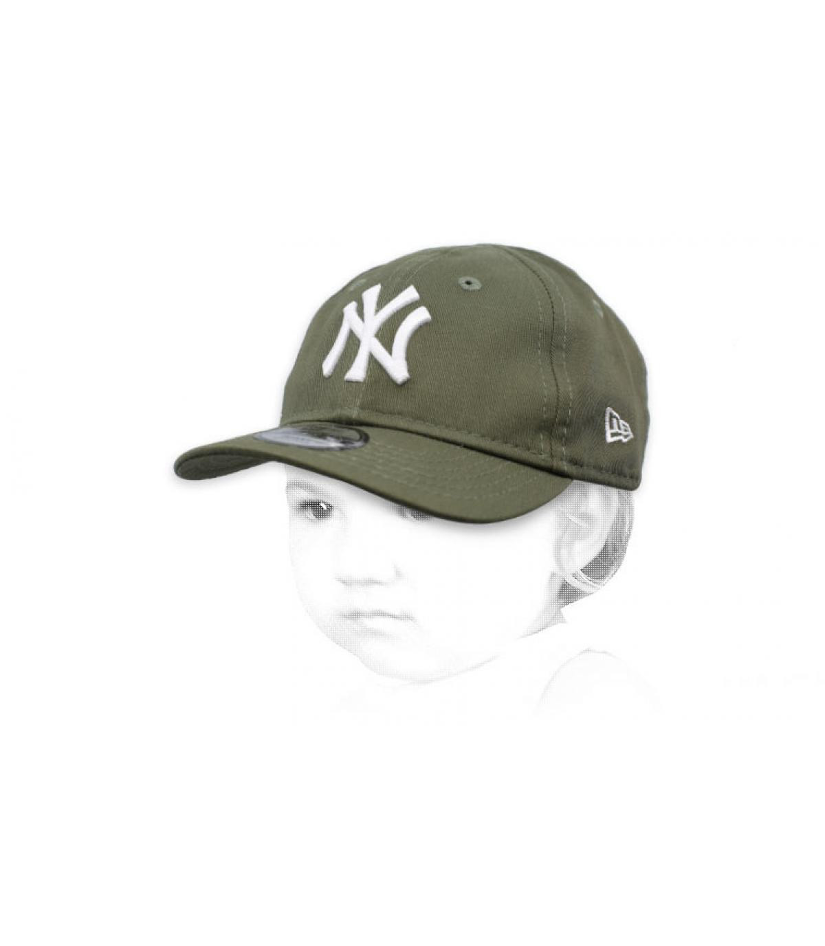 Baby NY Cap  grün Baby Cap League Ess NY 9Forty olive